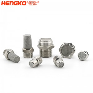 源頭廠家不銹鋼燒結網消聲器消音器耐高溫流量大，應用于空壓機排氣