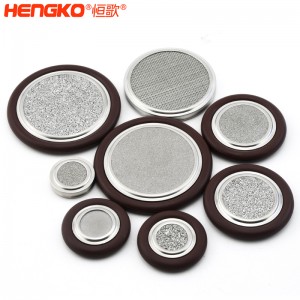 恒歌不銹鋼316L真空卡環(huán)濾芯耐高溫透氣均勻耐壓,工業(yè)衛(wèi)生級不銹鋼濾片過濾器