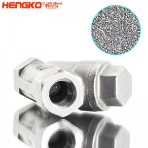 恒歌定制316L粉末燒結(jié)不銹鋼Y型過濾器耐腐蝕易清洗,用于化工行業(yè)