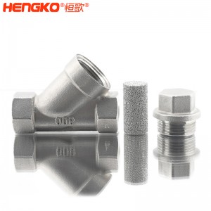 恒歌定制316L粉末燒結(jié)不銹鋼Y型過濾器耐腐蝕易清洗,用于化工行業(yè)