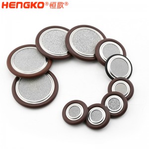 NW25法蘭真空不銹鋼316過濾網(wǎng)支架密封圈件兼容真空接頭配件