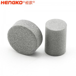 恒歌氣動智能閥門定位器透氣塞_高精準(zhǔn)防爆不銹鋼燒結(jié)濾柱